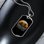 Aussie Dog Mom Necklace Stainless Steel or 18k Gold Dog Tag 24" Chain-Express Your Love Gifts
