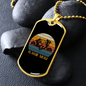 Aussie Dog Mom Necklace Stainless Steel or 18k Gold Dog Tag 24" Chain-Express Your Love Gifts