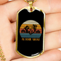 Aussie Dog Mom Necklace Stainless Steel or 18k Gold Dog Tag 24" Chain-Express Your Love Gifts