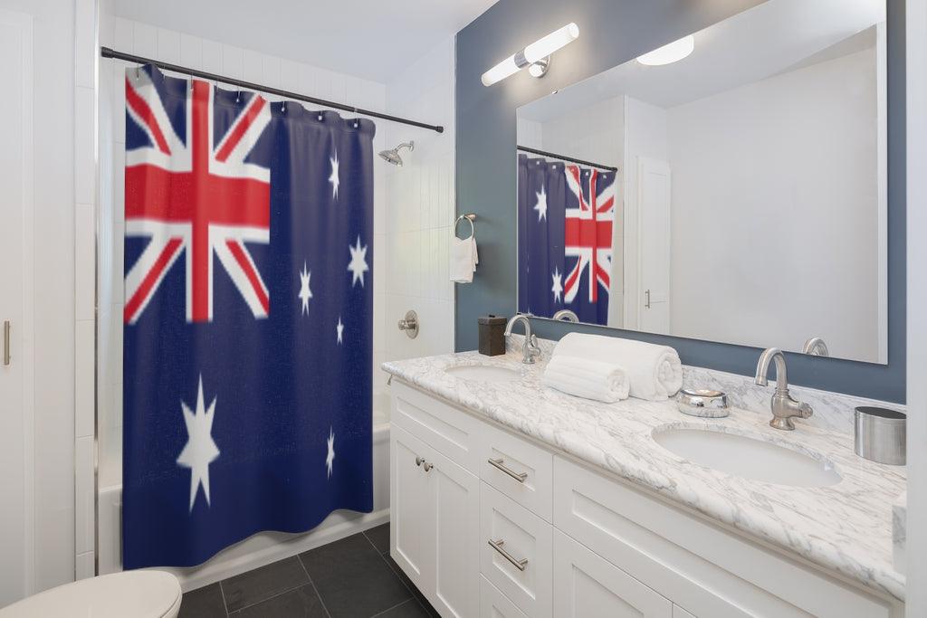 Australia Flag Stylish Design 71" x 74" Elegant Waterproof Shower Curtain for a Spa-like Bathroom Paradise Exceptional Craftsmanship-Express Your Love Gifts