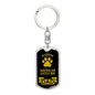 Australian Cattle Dog Dog Tag Pendant Keychain Stainless Steel or 18k Gold-Express Your Love Gifts