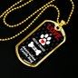 Australian Cattle Dog Love Is Stainless Steel or 18k Gold Dog Tag 24" Chain-Express Your Love Gifts