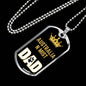 Australian Mist Cat Dad Necklace Stainless Steel or 18k Gold Dog Tag 24" Chain-Express Your Love Gifts