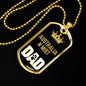 Australian Mist Cat Dad Necklace Stainless Steel or 18k Gold Dog Tag 24" Chain-Express Your Love Gifts