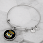 Australian Shepherd Mom Bracelet Stainless Steel or 18k Gold Circle Bangle-Express Your Love Gifts