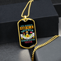 Australian Shepherd Mom Necklace Stainless Steel or 18k Gold Dog Tag 24" Chain-Express Your Love Gifts