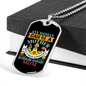 Australian Shepherd Mom Necklace Stainless Steel or 18k Gold Dog Tag 24" Chain-Express Your Love Gifts