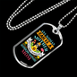 Australian Shepherd Mom Necklace Stainless Steel or 18k Gold Dog Tag 24" Chain-Express Your Love Gifts