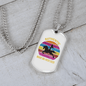 Authentic Made Me Rich Horse Necklace Stainless Steel or 18k Gold Dog Tag 24" Chain-Express Your Love Gifts