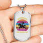 Authentic Made Me Rich Horse Necklace Stainless Steel or 18k Gold Dog Tag 24" Chain-Express Your Love Gifts