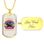 Authentic Made Me Rich Horse Necklace Stainless Steel or 18k Gold Dog Tag 24" Chain-Express Your Love Gifts
