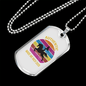 Authentic Made Me Rich Horse Necklace Stainless Steel or 18k Gold Dog Tag 24" Chain-Express Your Love Gifts
