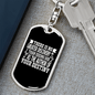 Author Of Destiny Keychain Stainless Steel or 18k Gold Dog Tag Keyring-Express Your Love Gifts