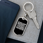 Author Of Destiny Keychain Stainless Steel or 18k Gold Dog Tag Keyring-Express Your Love Gifts