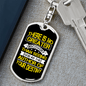 Author Of Your Destiny Keychain Stainless Steel or 18k Gold Dog Tag Keyring-Express Your Love Gifts
