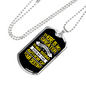 Author Of Your Destiny Necklace Stainless Steel or 18k Gold Dog Tag 24" Chain-Express Your Love Gifts
