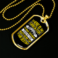 Author Of Your Destiny Necklace Stainless Steel or 18k Gold Dog Tag 24" Chain-Express Your Love Gifts