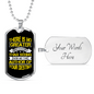 Author Of Your Destiny Necklace Stainless Steel or 18k Gold Dog Tag 24" Chain-Express Your Love Gifts