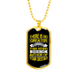Author Of Your Destiny Necklace Stainless Steel or 18k Gold Dog Tag 24" Chain-Express Your Love Gifts