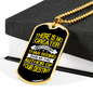 Author Of Your Destiny Necklace Stainless Steel or 18k Gold Dog Tag 24" Chain-Express Your Love Gifts