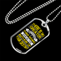 Author Of Your Destiny Necklace Stainless Steel or 18k Gold Dog Tag 24" Chain-Express Your Love Gifts