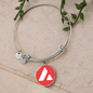 Avalanche (AVAX) Bracelet Stainless Steel or 18k Gold Circle Bangle-Express Your Love Gifts