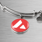 Avalanche (AVAX) Bracelet Stainless Steel or 18k Gold Circle Bangle-Express Your Love Gifts