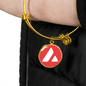 Avalanche (AVAX) Bracelet Stainless Steel or 18k Gold Circle Bangle-Express Your Love Gifts