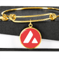Avalanche (AVAX) Bracelet Stainless Steel or 18k Gold Circle Bangle-Express Your Love Gifts
