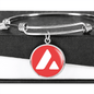 Avalanche (AVAX) Bracelet Stainless Steel or 18k Gold Circle Bangle-Express Your Love Gifts