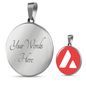 Avalanche (AVAX) Circle Necklace Stainless Steel or 18k Gold 18-22"-Express Your Love Gifts
