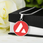 Avalanche (AVAX) Circle Necklace Stainless Steel or 18k Gold 18-22"-Express Your Love Gifts