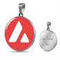 Avalanche (AVAX) Circle Necklace Stainless Steel or 18k Gold 18-22"-Express Your Love Gifts