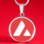 Avalanche (AVAX) Circle Necklace Stainless Steel or 18k Gold 18-22"-Express Your Love Gifts