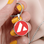 Avalanche (AVAX) Circle Necklace Stainless Steel or 18k Gold 18-22"-Express Your Love Gifts