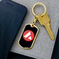 Avalanche (AVAX) Crypto Cryptocurrency Keychain Stainless Steel or 18k Gold Dog Tag Keyring-Express Your Love Gifts