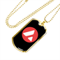 Avalanche AVAX Crypto Necklace Stainless Steel or 18k Gold Dog Tag 24" Chain-Express Your Love Gifts