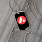 Avalanche AVAX Crypto Necklace Stainless Steel or 18k Gold Dog Tag 24" Chain-Express Your Love Gifts