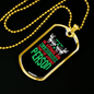 Average Dog Person Necklace Stainless Steel or 18k Gold Dog Tag 24" Chain-Express Your Love Gifts