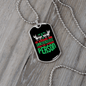 Average Dog Person Necklace Stainless Steel or 18k Gold Dog Tag 24" Chain-Express Your Love Gifts