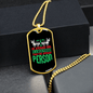 Average Dog Person Necklace Stainless Steel or 18k Gold Dog Tag 24" Chain-Express Your Love Gifts