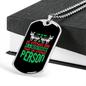 Average Dog Person Necklace Stainless Steel or 18k Gold Dog Tag 24" Chain-Express Your Love Gifts