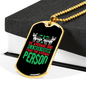 Average Dog Person Necklace Stainless Steel or 18k Gold Dog Tag 24" Chain-Express Your Love Gifts