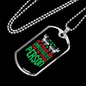 Average Dog Person Necklace Stainless Steel or 18k Gold Dog Tag 24" Chain-Express Your Love Gifts