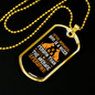 Average Dog Yellow Necklace Stainless Steel or 18k Gold Dog Tag 24" Chain-Express Your Love Gifts