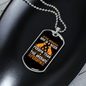 Average Dog Yellow Necklace Stainless Steel or 18k Gold Dog Tag 24" Chain-Express Your Love Gifts