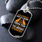 Average Dog Yellow Necklace Stainless Steel or 18k Gold Dog Tag 24" Chain-Express Your Love Gifts