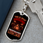 Awesome Firefighter Looks Like Keychain Stainless Steel or 18k Gold Dog Tag Keyring-Express Your Love Gifts