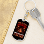 Awesome Firefighter Looks Like Keychain Stainless Steel or 18k Gold Dog Tag Keyring-Express Your Love Gifts