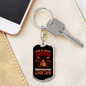 Awesome Firefighter Looks Like Keychain Stainless Steel or 18k Gold Dog Tag Keyring-Express Your Love Gifts